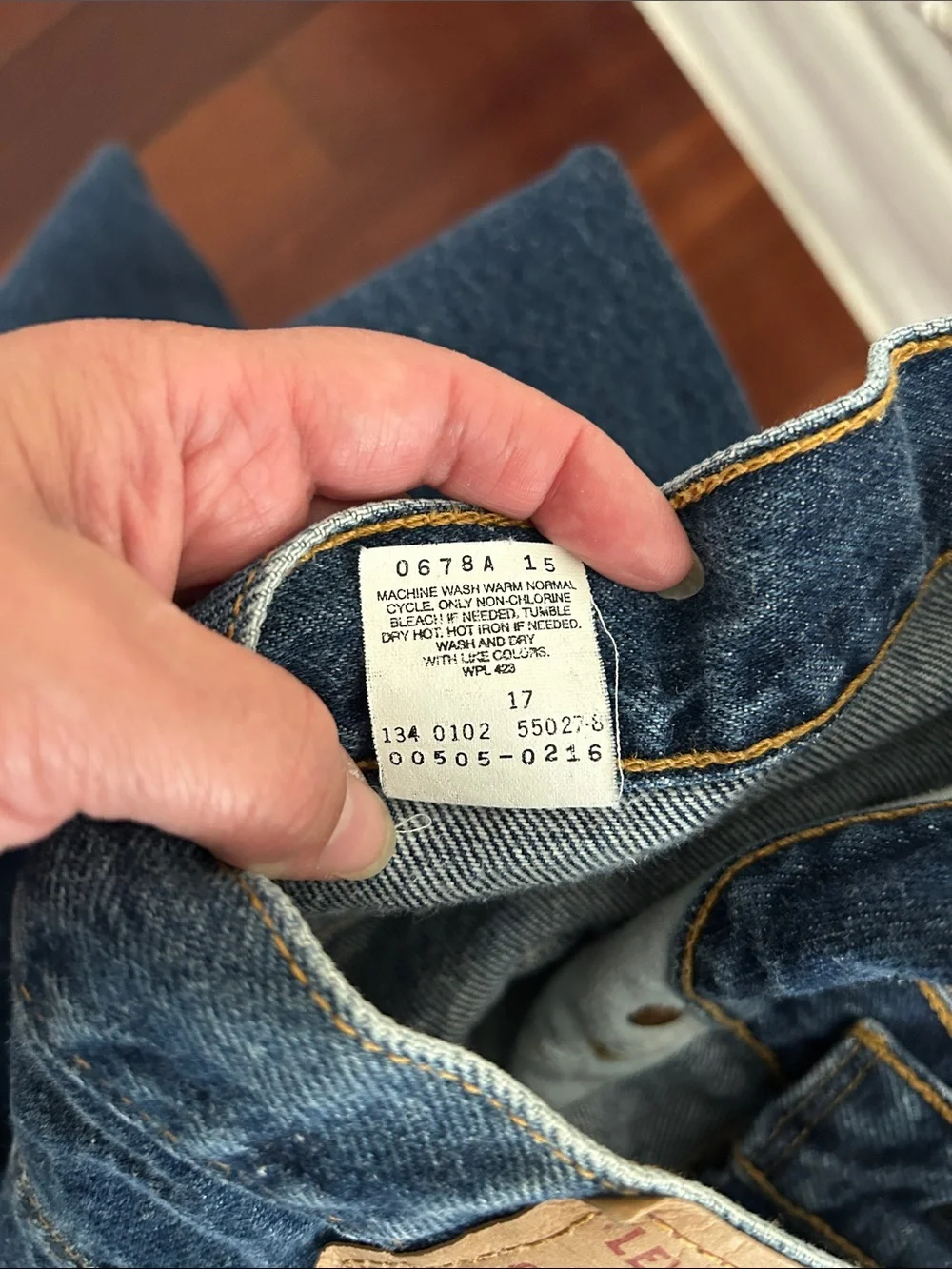 Vintage 505 Cotton Denim Jeans 35 x 31